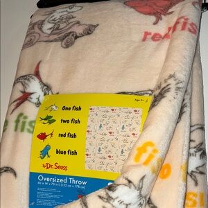 Dr. Seuss Plush oversized throw blanket